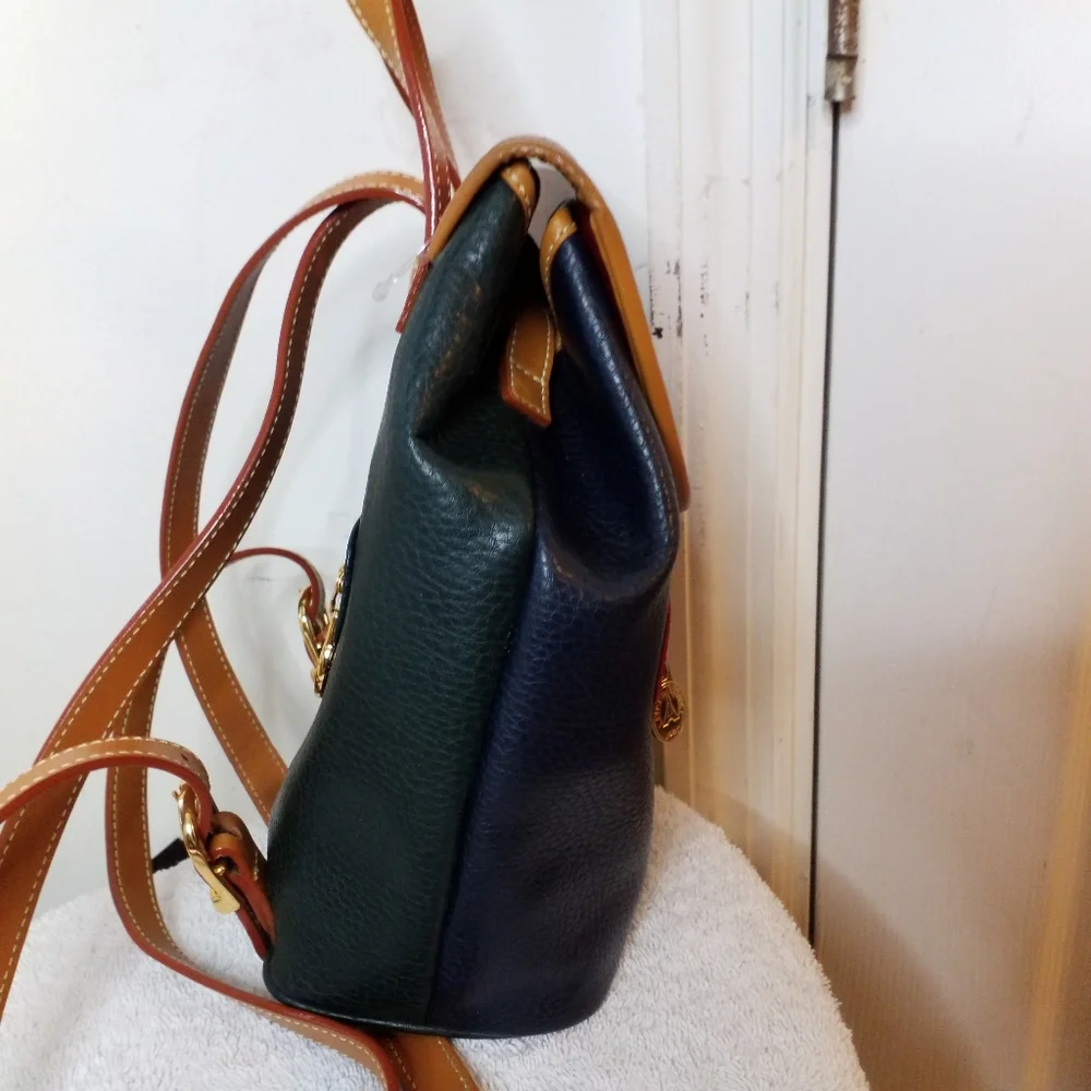 La Tour Eiffel 1887 colorblock Leather mini Backpack